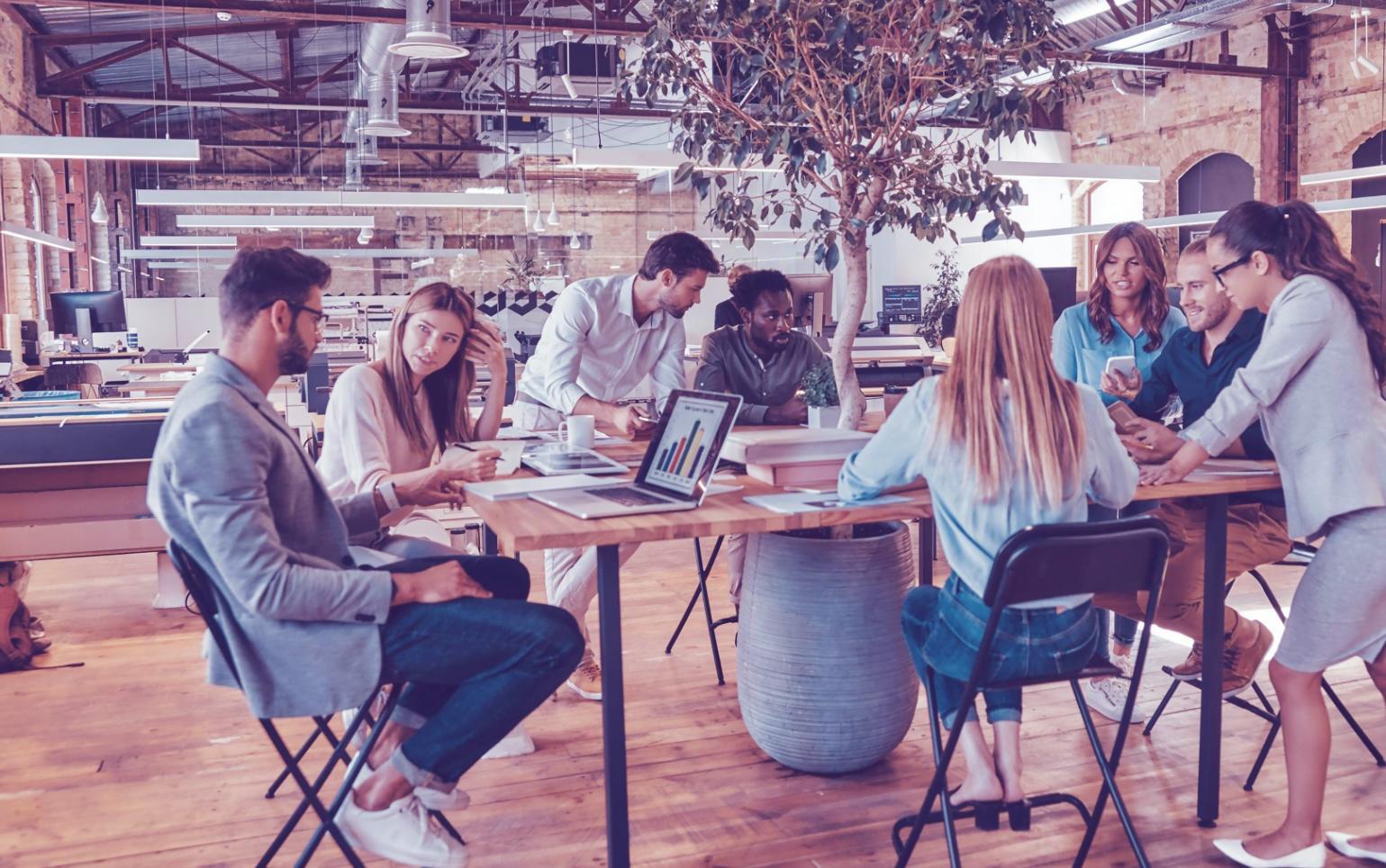 Internationale Studierende beim Lernen von SEO-Analysetechniken